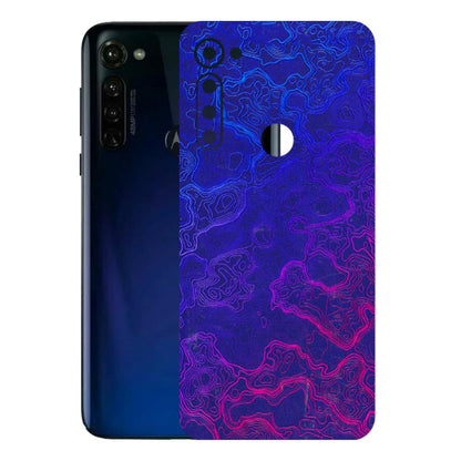 Motorola Phone Skins (All Models) - Purple Ripples Swirl - 3D Embossed Finish (L-314) Motorola Moto G Stylus