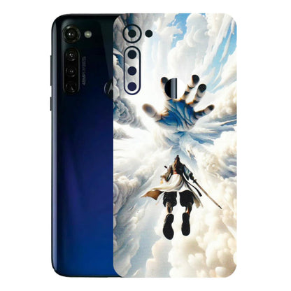Motorola Phone Skins (All Models) - Big Hand With Monkey King - 3D Embossed Finish (L-323) Motorola Moto G Stylus