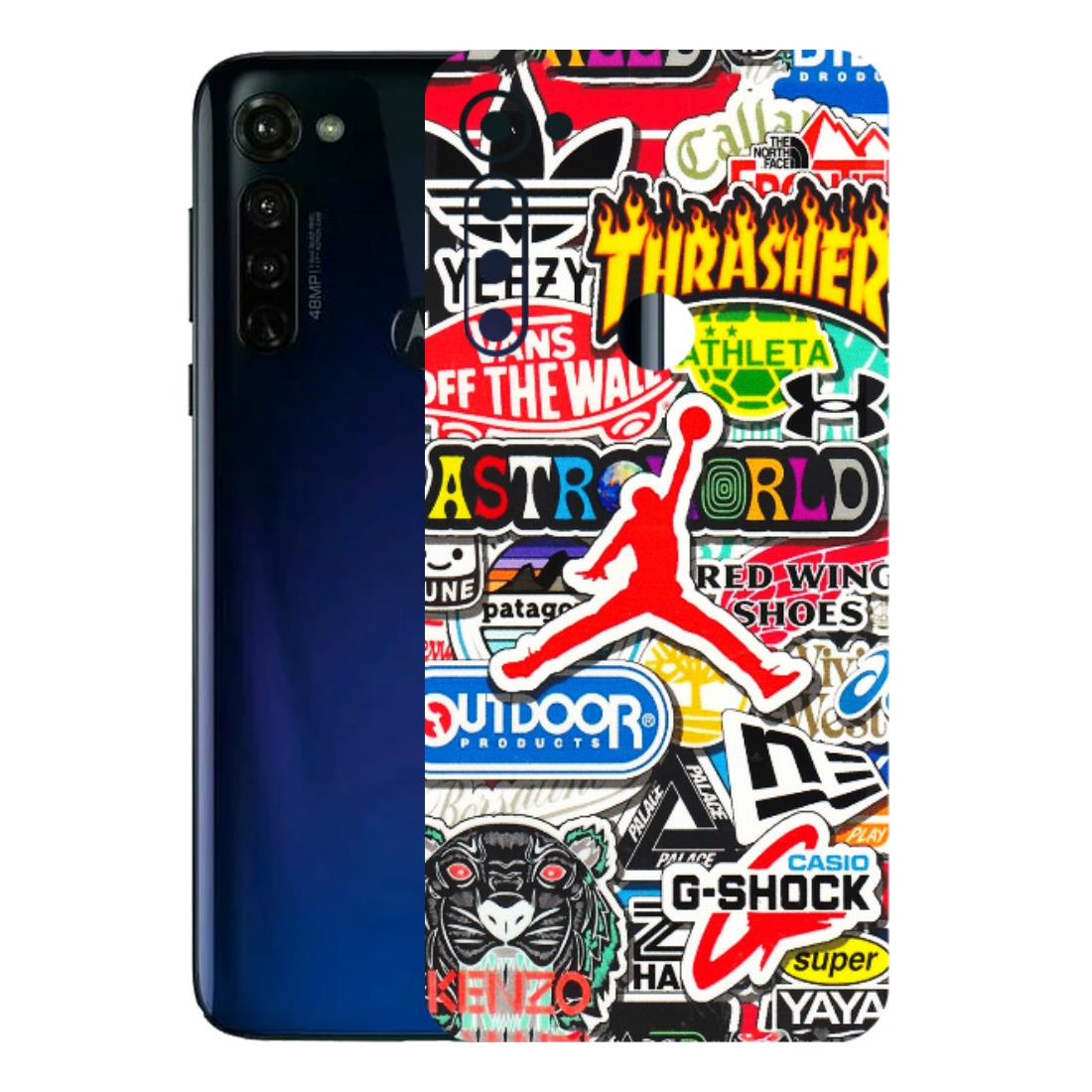 Motorola Phone Skins (All Models) - Multi Brands Sticker Graffiti - 3D Embossed Finish (L-37) Motorola Moto G Stylus