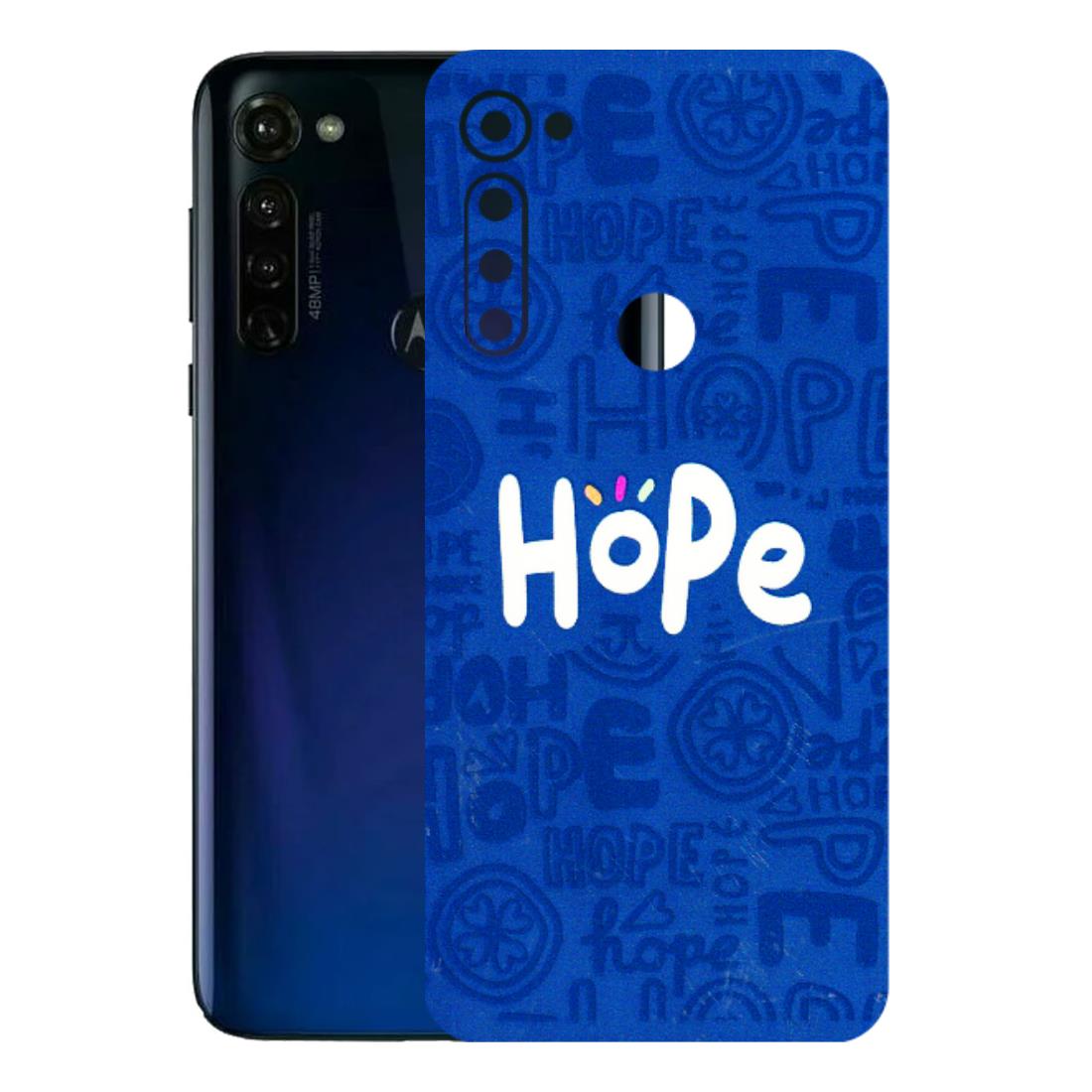 Motorola Phone Skins (All Models) - Hope Doodles Blue - 3D Embossed Finish (L-43) Motorola Moto G Stylus