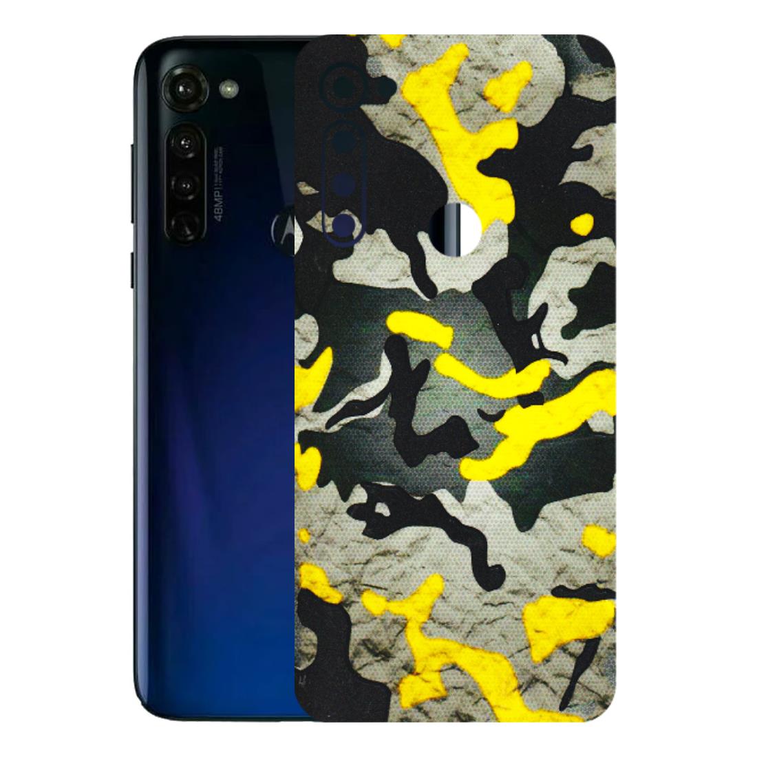 Motorola Phone Skins (All Models) - Yellow Camouflage - 3D Embossed Finish (L-61) Motorola Moto G Stylus