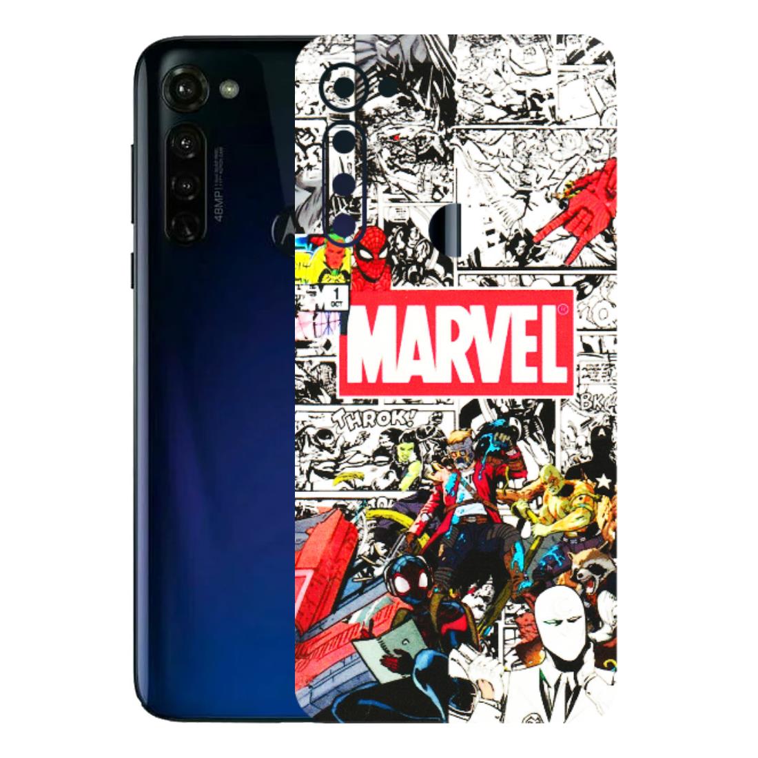 Motorola Phone Skins (All Models) - Marvel Colorful Comic - 3D Embossed Finish (L-64) Motorola Moto G Stylus