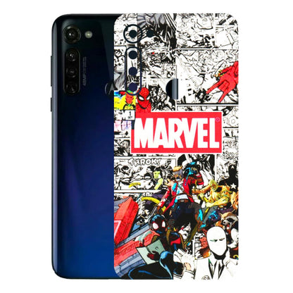 Motorola Phone Skins (All Models) - Marvel Colorful Comic - 3D Embossed Finish (L-64) Motorola Moto G Stylus