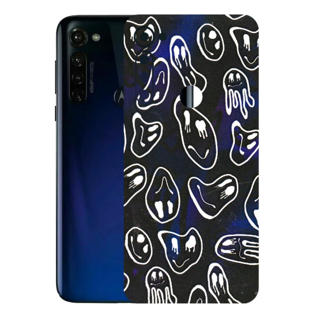 Motorola Phone Skins (All Models) - Distorted Smileys - 3D Embossed Finish (L-92) Motorola Moto G Stylus