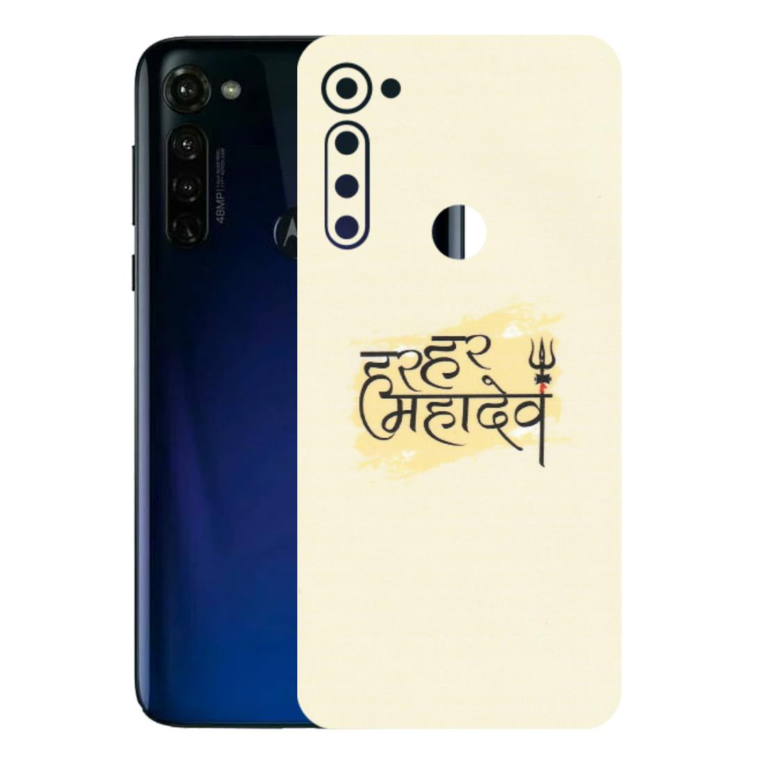 Motorola Phone Skins (All Models) - Har Har Mahadev - Matte Finish (M-10) Motorola Moto G Stylus