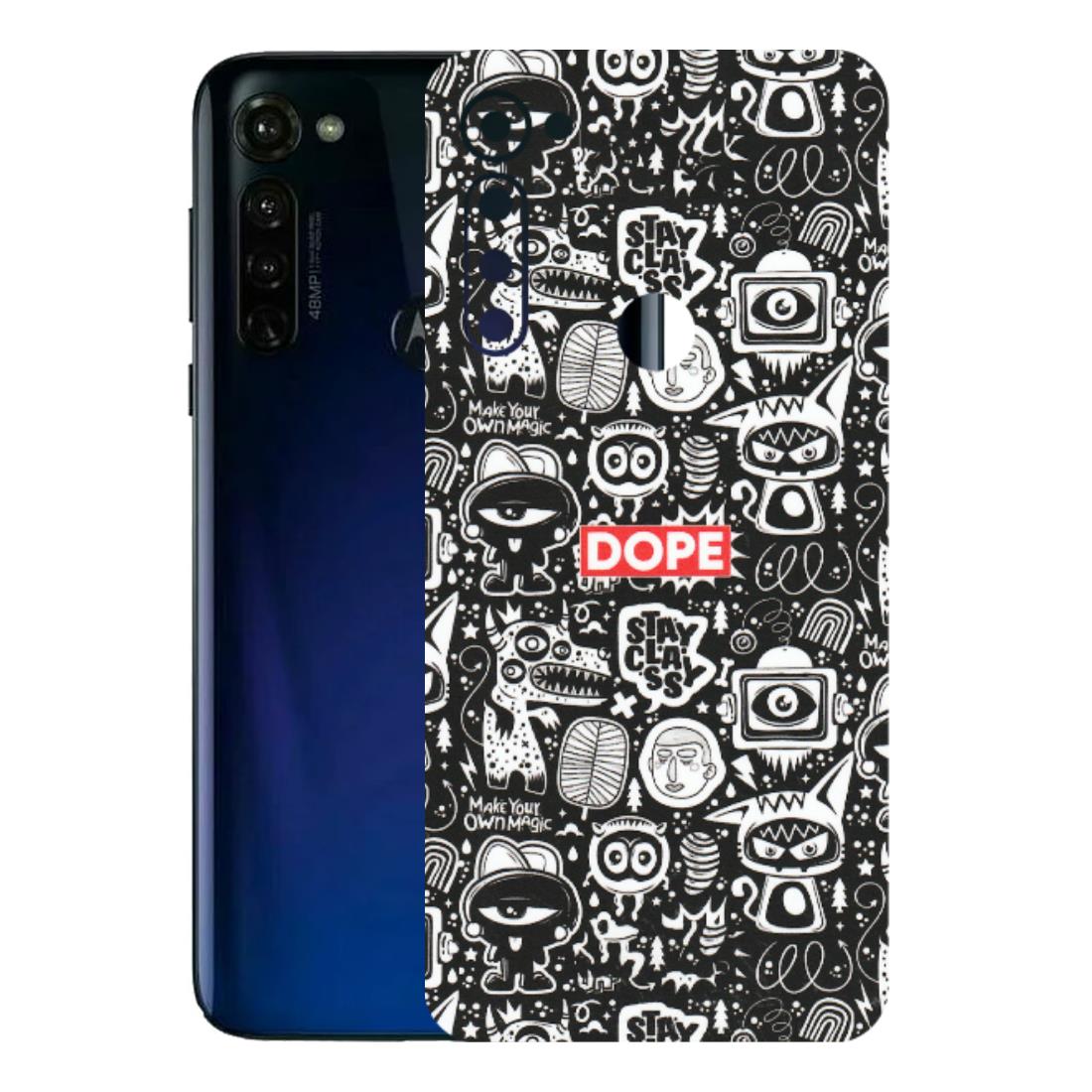 Motorola Phone Skins (All Models) - Dope Stay Classy Black Doodles - Matte Finish (M-126) Motorola Moto G Stylus