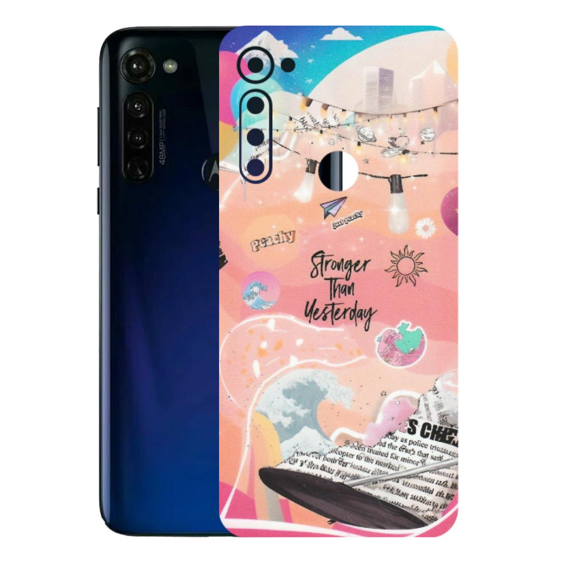Motorola Phone Skins (All Models) - Stronger Then Yesterday - Matte Finish (M-128) Motorola Moto G Stylus