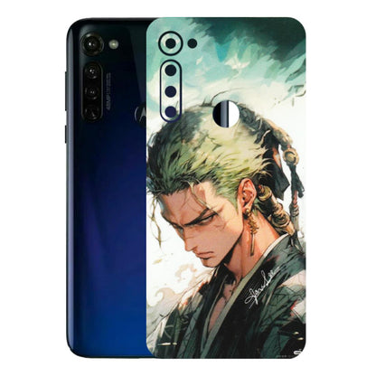 Motorola Phone Skins (All Models) - New Roronoa Zoro One Picece Anime - Matte Finish (M-140) Motorola Moto G Stylus