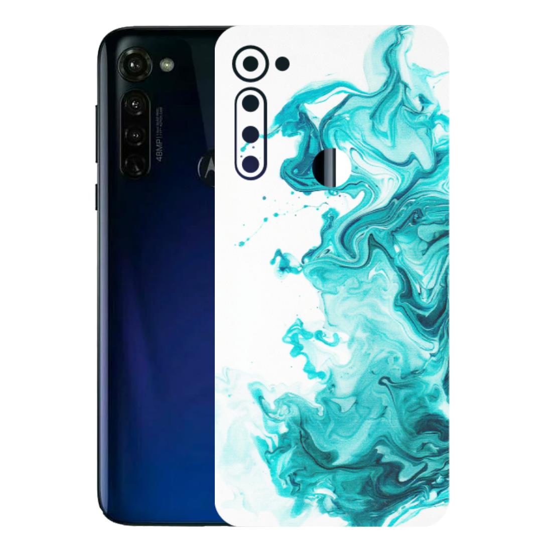 Motorola Phone Skins (All Models) - Sky Blue Abstract Colour - Matte Finish (M-146) Motorola Moto G Stylus