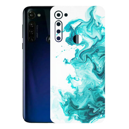 Motorola Phone Skins (All Models) - Sky Blue Abstract Colour - Matte Finish (M-146) Motorola Moto G Stylus