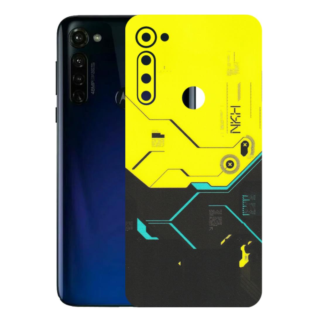 Motorola Phone Skins (All Models) - Black Yellow Technica - Matte Finish (M-53) Motorola Moto G Stylus