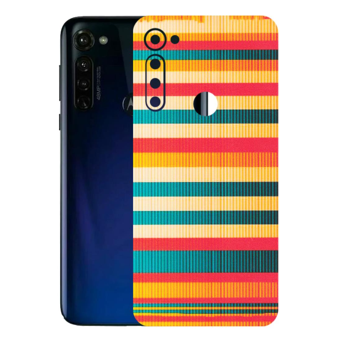 Motorola Phone Skins (All Models) - Colourful Stripes Soothing Effect - Matte Finish (M-86) Motorola Moto G Stylus