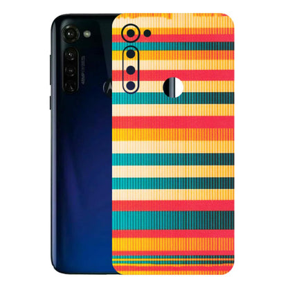 Motorola Phone Skins (All Models) - Colourful Stripes Soothing Effect - Matte Finish (M-86) Motorola Moto G Stylus