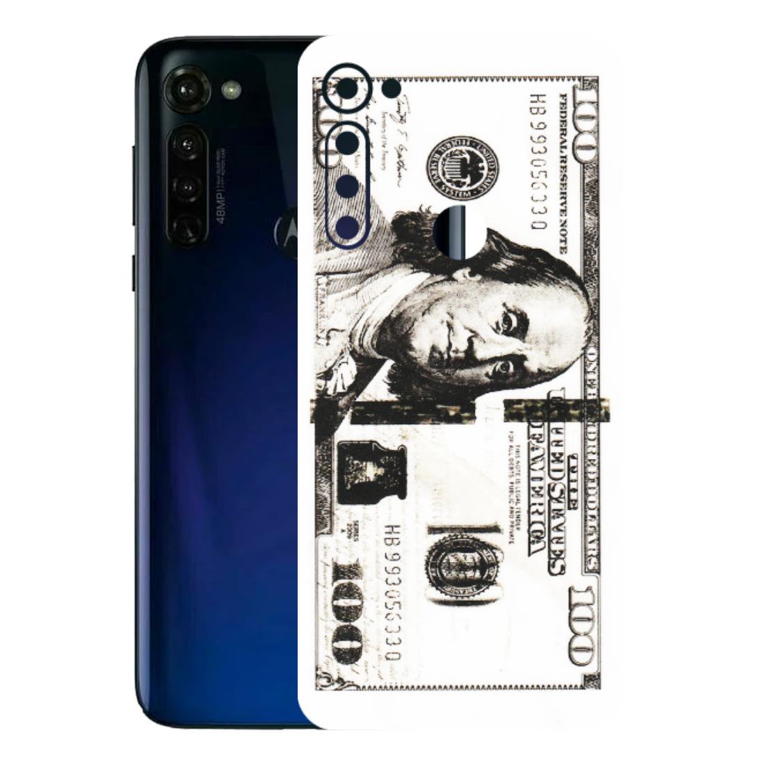 Motorola Phone Skins (All Models) - 100 Dollar Currency - Transparent Finish (T-01) Motorola Moto G Stylus