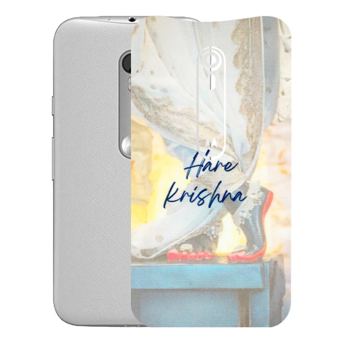 Motorola Phone Skins (All Models) - Hare Krishna - 3D Embossed Finish (L-03) Motorola Moto G Turbo