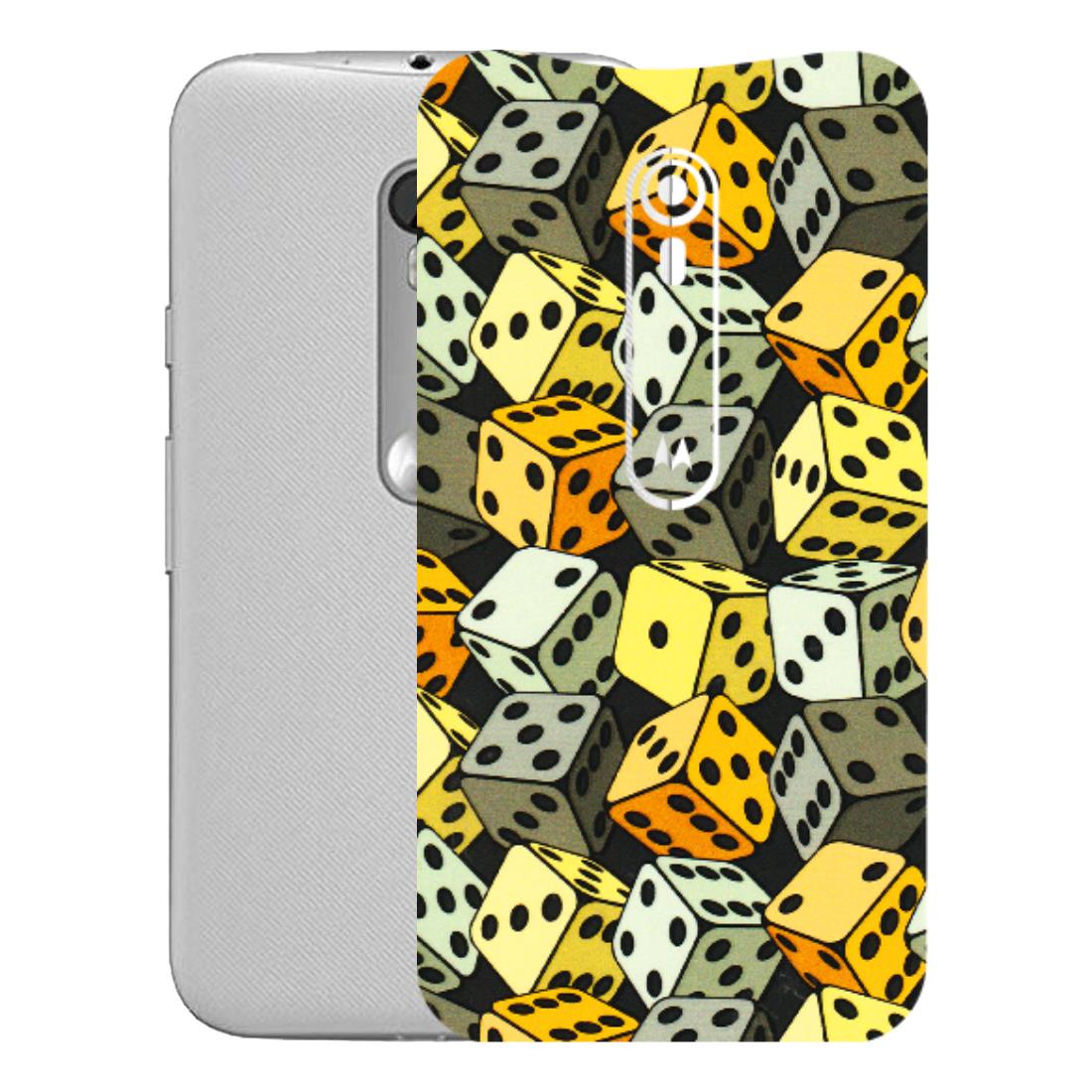 Motorola Phone Skins (All Models) - Dices Of Life - 3D Embossed Finish (L-04) Motorola Moto G Turbo