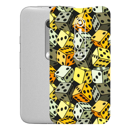 Motorola Phone Skins (All Models) - Dices Of Life - 3D Embossed Finish (L-04) Motorola Moto G Turbo