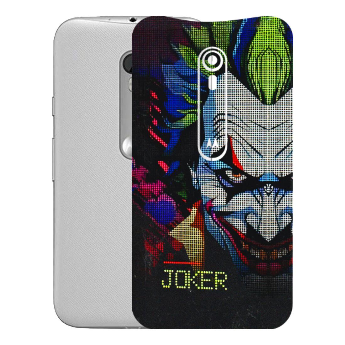 Motorola Phone Skins (All Models) - Joker Dot Matrix - 3D Embossed Finish (L-08) Motorola Moto G Turbo