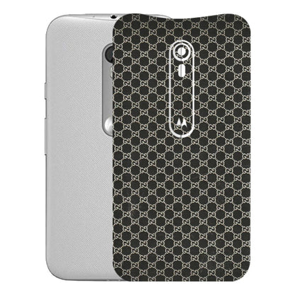 Motorola Phone Skins (All Models) - Black G Print - 3D Embossed Finish (L-109) Motorola Moto G Turbo