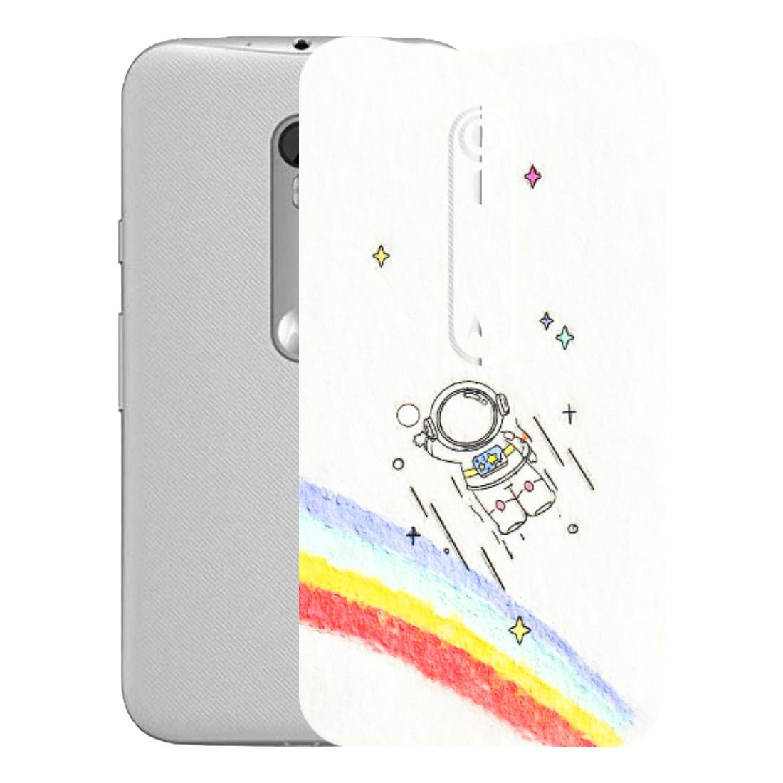 Motorola Phone Skins (All Models) - Milkyway Astronaut - 3D Embossed Finish (L-110) Motorola Moto G Turbo