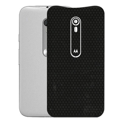 Motorola Phone Skins (All Models) - Black honeycomb - 3D Embossed Finish (L-114) Motorola Moto G Turbo