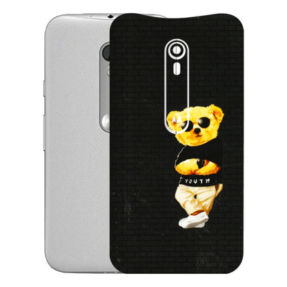 Motorola Phone Skins (All Models) - Classy Teddy Bear - 3D Embossed Finish (L-116) Motorola Moto G Turbo
