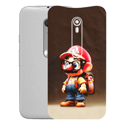 Motorola Phone Skins (All Models) - Little Mario - 3D Embossed Finish (L-119) Motorola Moto G Turbo
