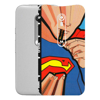 Motorola Phone Skins (All Models) - Superman Sutta - 3D Embossed Finish (L-130) Motorola Moto G Turbo