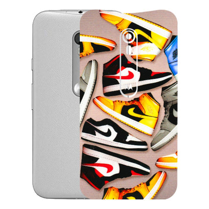 Motorola Phone Skins (All Models) - Sneaker Lover - 3D Embossed Finish (L-135) Motorola Moto G Turbo