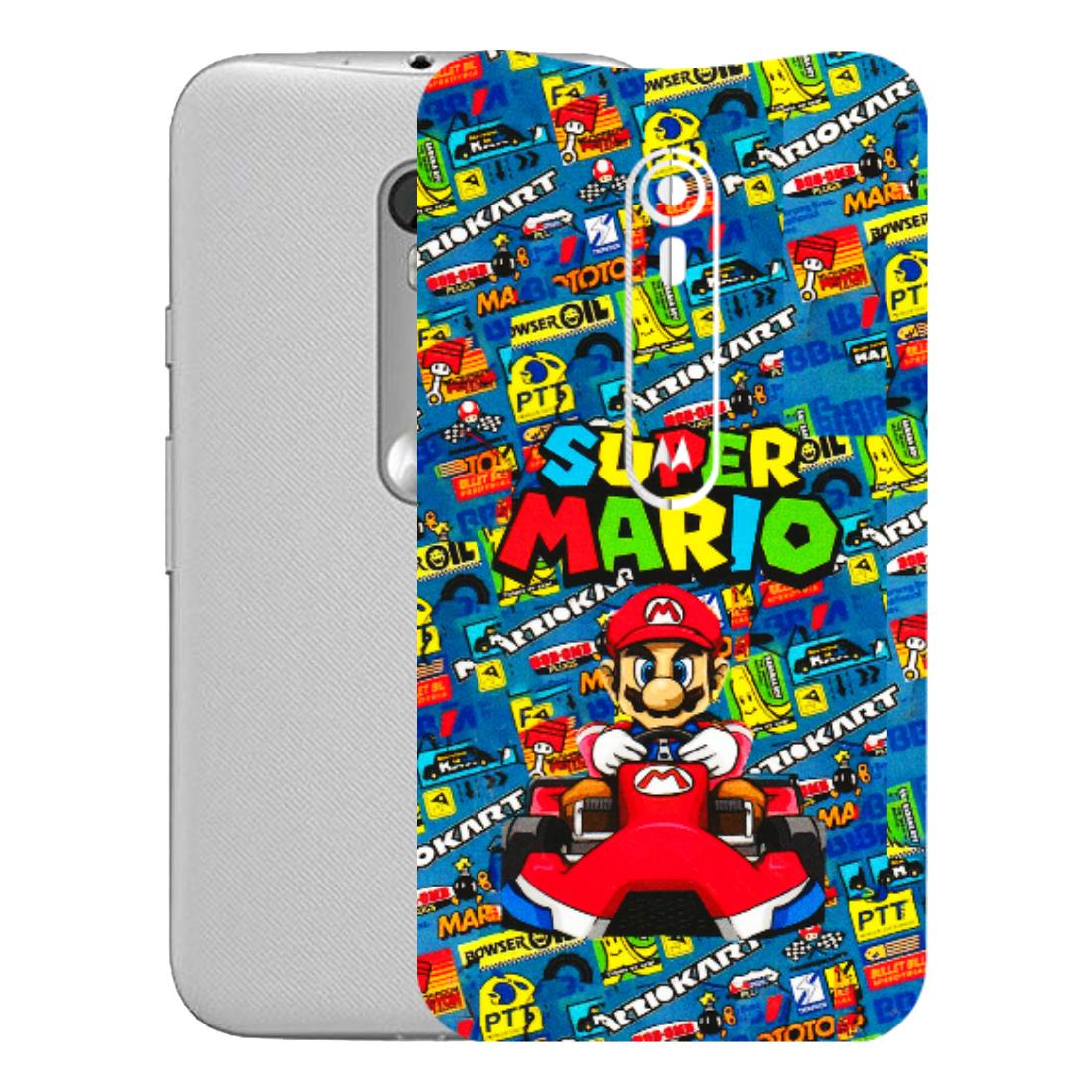 Motorola Phone Skins (All Models) - Super Mario Kart - 3D Embossed Finish (L-140) Motorola Moto G Turbo