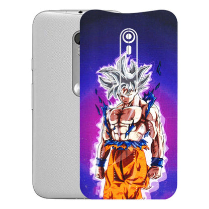 Motorola Phone Skins (All Models) - Goku Purple Anime - 3D Embossed Finish (L-147) Motorola Moto G Turbo