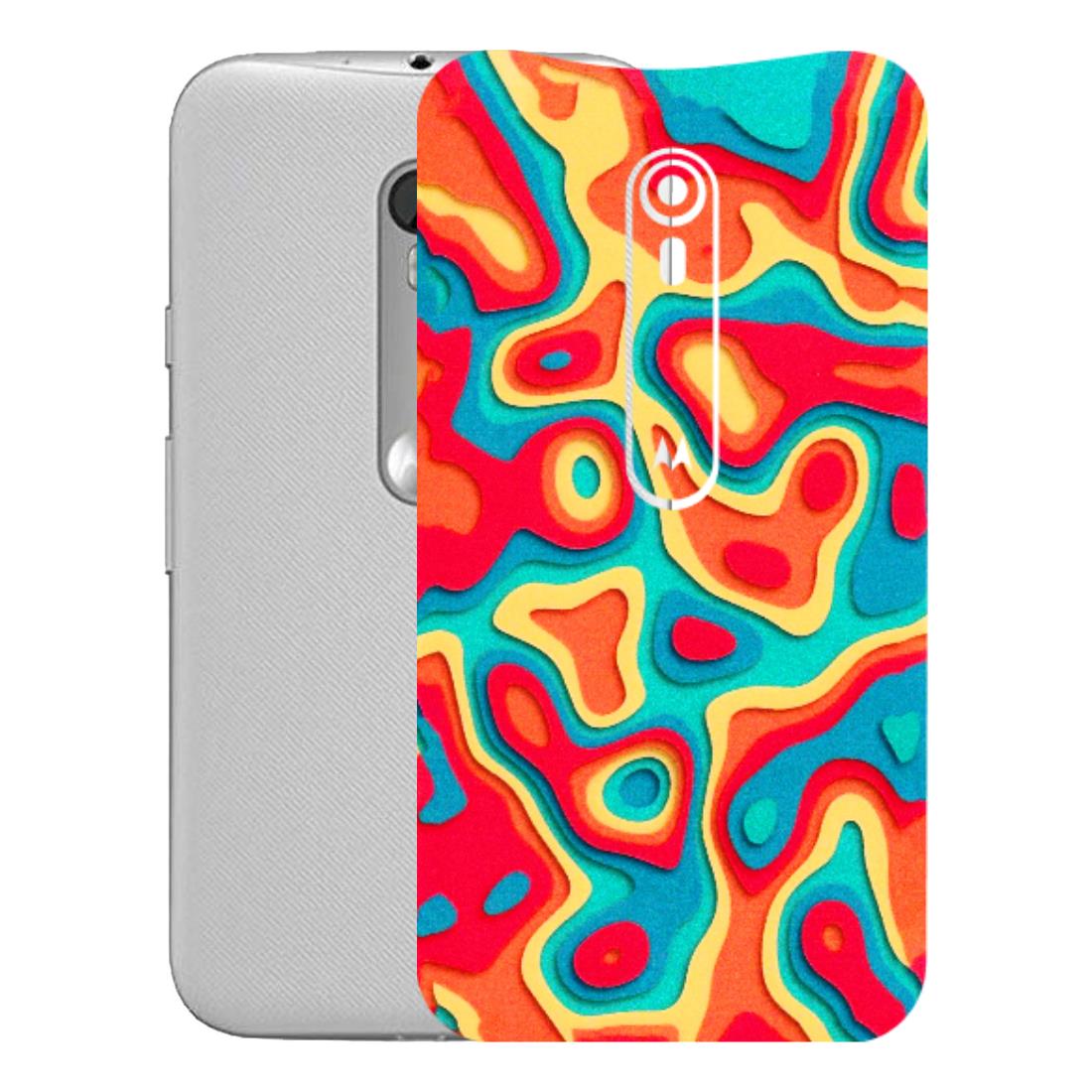 Motorola Phone Skins (All Models) - Abstract Swirl - 3D Embossed Finish (L-150) Motorola Moto G Turbo