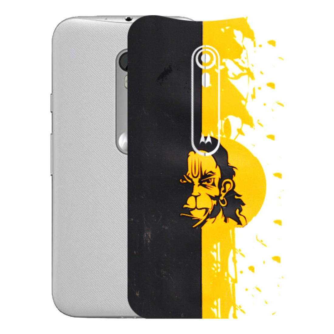 Motorola Phone Skins (All Models) - Bajrangbali - 3D Embossed Finish (L-151) Motorola Moto G Turbo