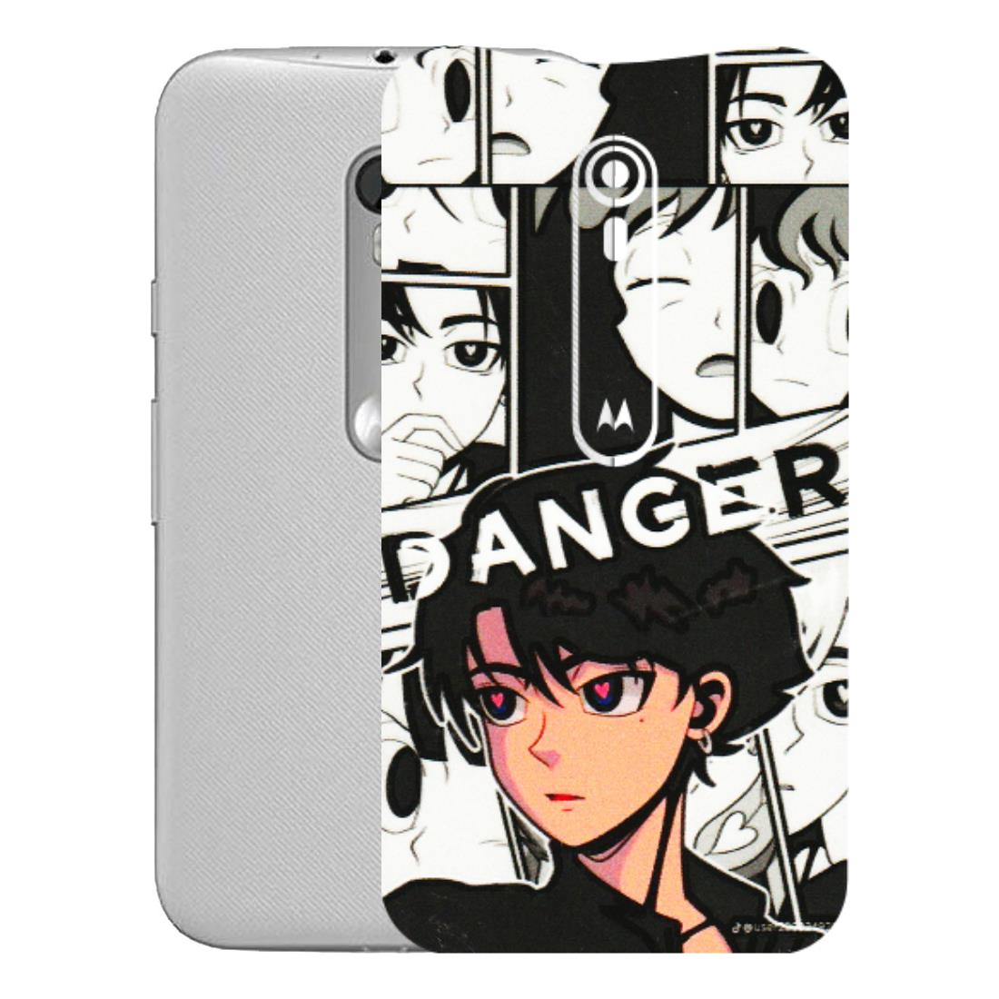 Motorola Phone Skins (All Models) - Danger Anime - 3D Embossed Finish (L-155) Motorola Moto G Turbo