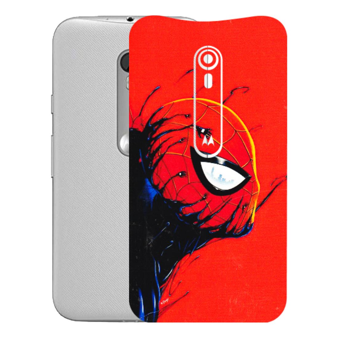 Motorola Phone Skins (All Models) - Spiderman Face Venom - 3D Embossed Finish (L-165) Motorola Moto G Turbo