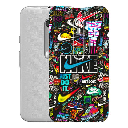 Motorola Phone Skins (All Models) - Just Do It Doodles - 3D Embossed Finish (L-166) Motorola Moto G Turbo