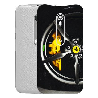 Motorola Phone Skins (All Models) - Ferrari Wheel Alloy - 3D Embossed Finish (L-173) Motorola Moto G Turbo