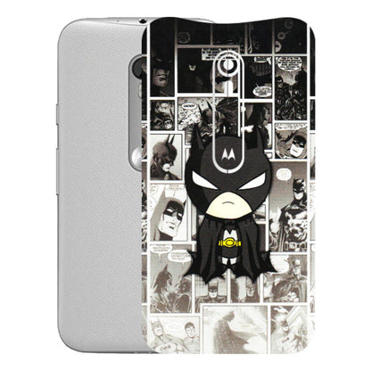 Motorola Phone Skins (All Models) - Toon Batman - 3D Embossed Finish (L-182) Motorola Moto G Turbo