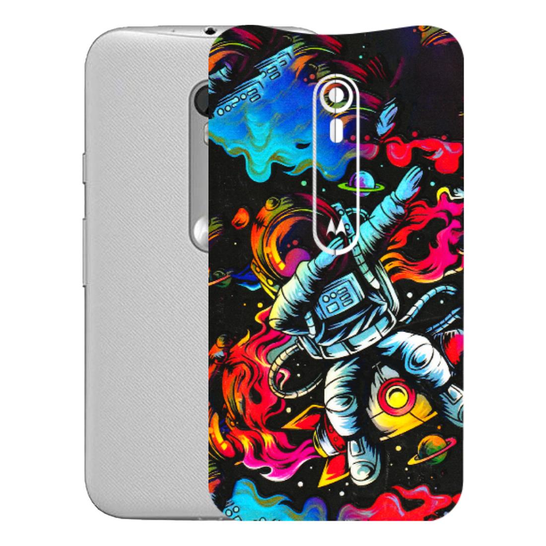 Motorola Phone Skins (All Models) - Astronaut Dope - 3D Embossed Finish (L-191) Motorola Moto G Turbo