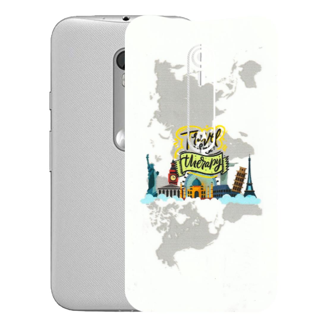 Motorola Phone Skins (All Models) - Travel Therapy - 3D Embossed Finish (L-199) Motorola Moto G Turbo