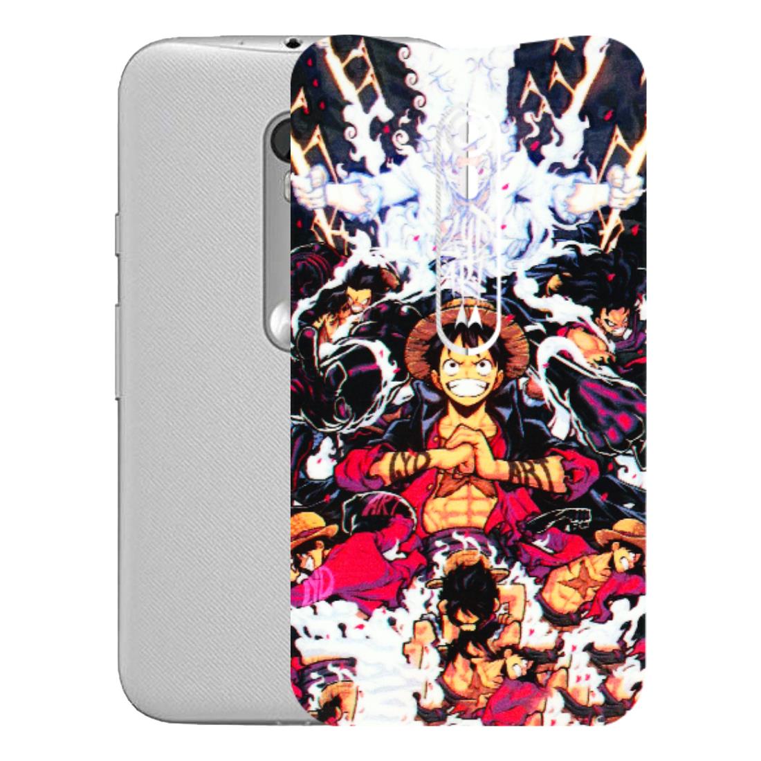 Motorola Phone Skins (All Models) - Luffy Anime Character - 3D Embossed Finish (L-203) Motorola Moto G Turbo