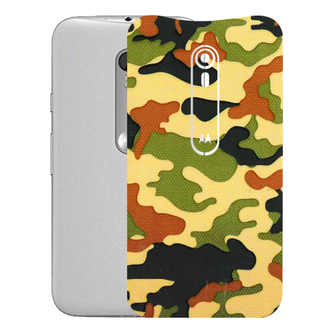 Motorola Phone Skins (All Models) - Indian Military - 3D Embossed Finish (L-234) Motorola Moto G Turbo
