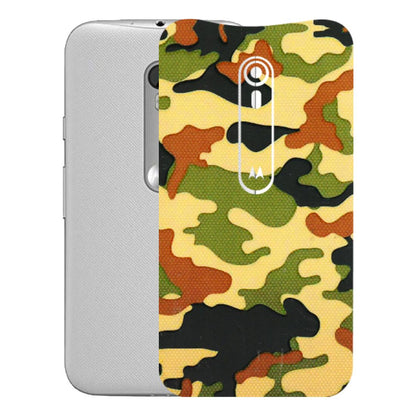 Motorola Phone Skins (All Models) - Indian Military - 3D Embossed Finish (L-234) Motorola Moto G Turbo