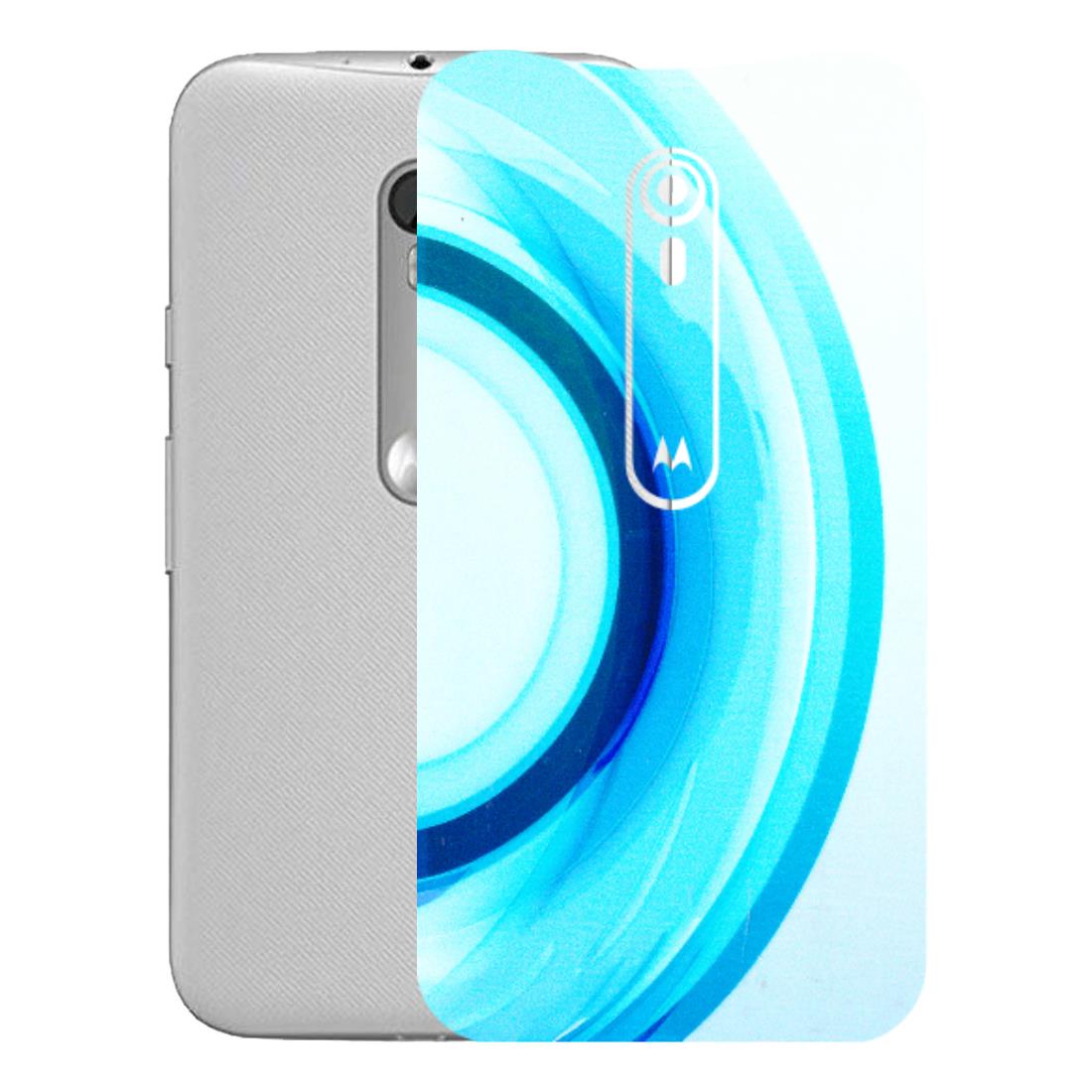 Motorola Phone Skins (All Models) - The Blue Curve - 3D Embossed Finish (L-244) Motorola Moto G Turbo