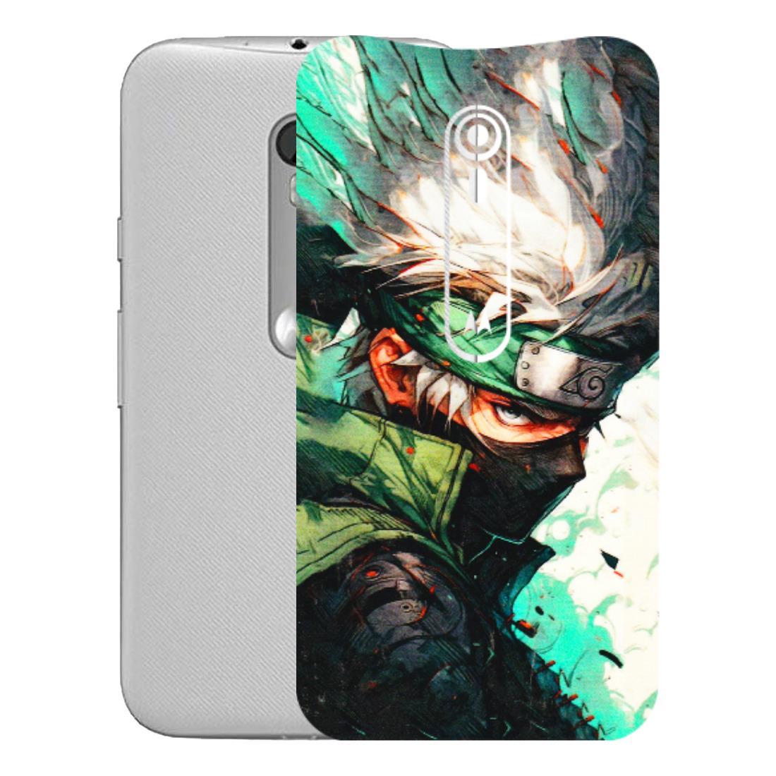 Motorola Phone Skins (All Models) - Kakashi Side Profile - 3D Embossed Finish (L-249) Motorola Moto G Turbo