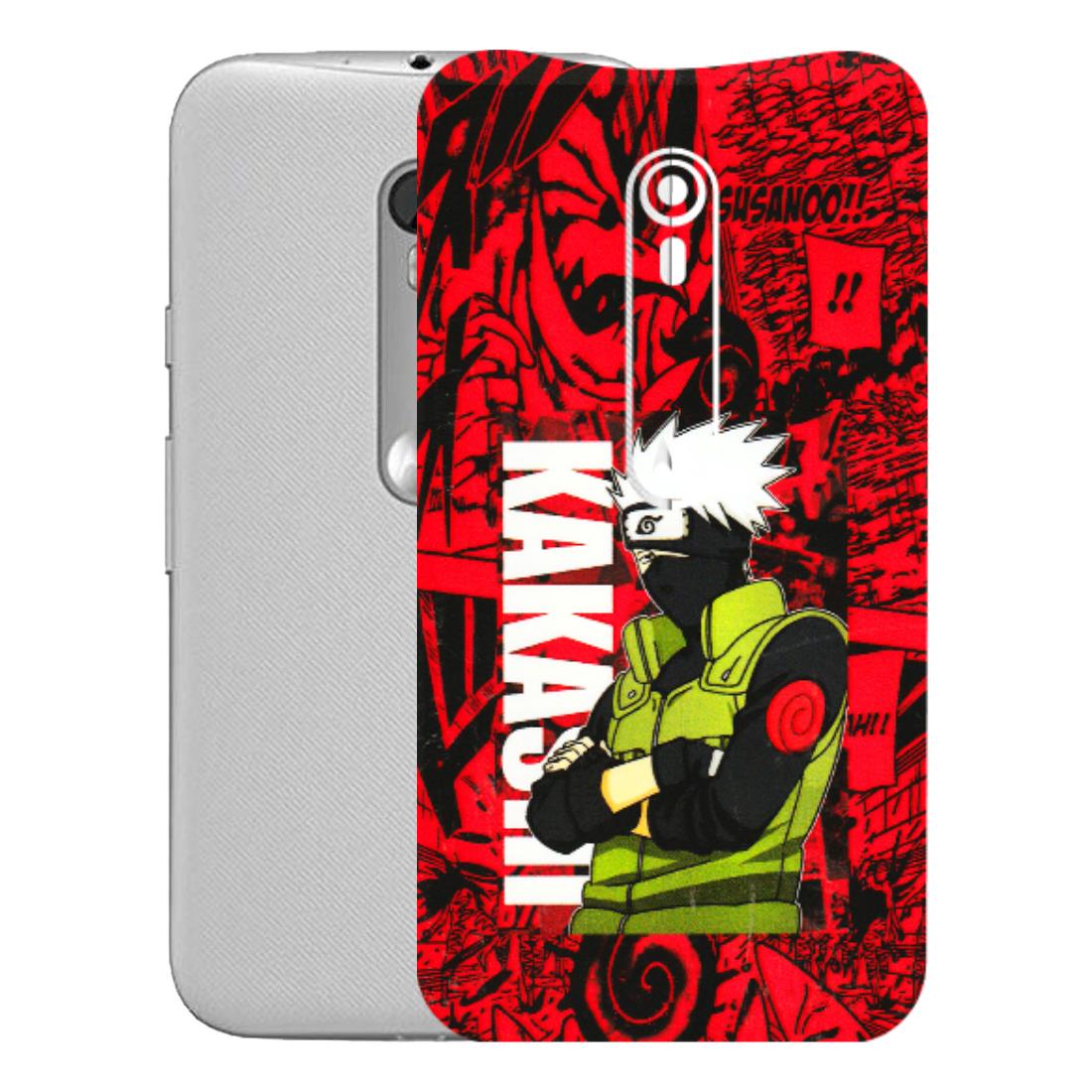 Motorola Phone Skins (All Models) - Kakashi Red Anime - 3D Embossed Finish (L-251) Motorola Moto G Turbo
