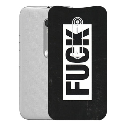 Motorola Phone Skins (All Models) - The F Word - 3D Embossed Finish (L-255) Motorola Moto G Turbo