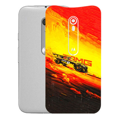 Motorola Phone Skins (All Models) - AMG Car Speed Cover - 3D Embossed Finish (L-256) Motorola Moto G Turbo