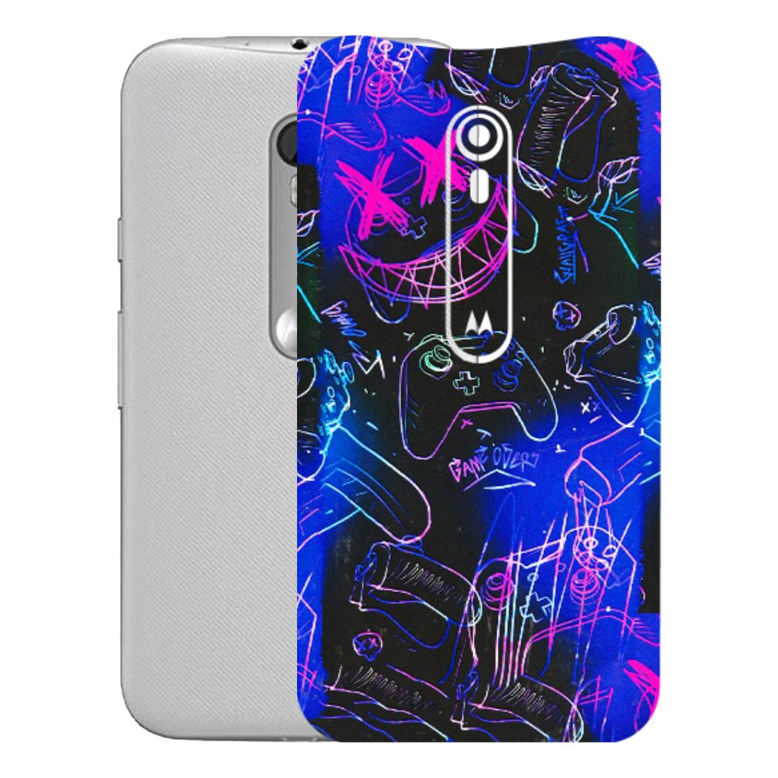 Motorola Phone Skins (All Models) - Gamers Paradise - 3D Embossed Finish (L-258) Motorola Moto G Turbo