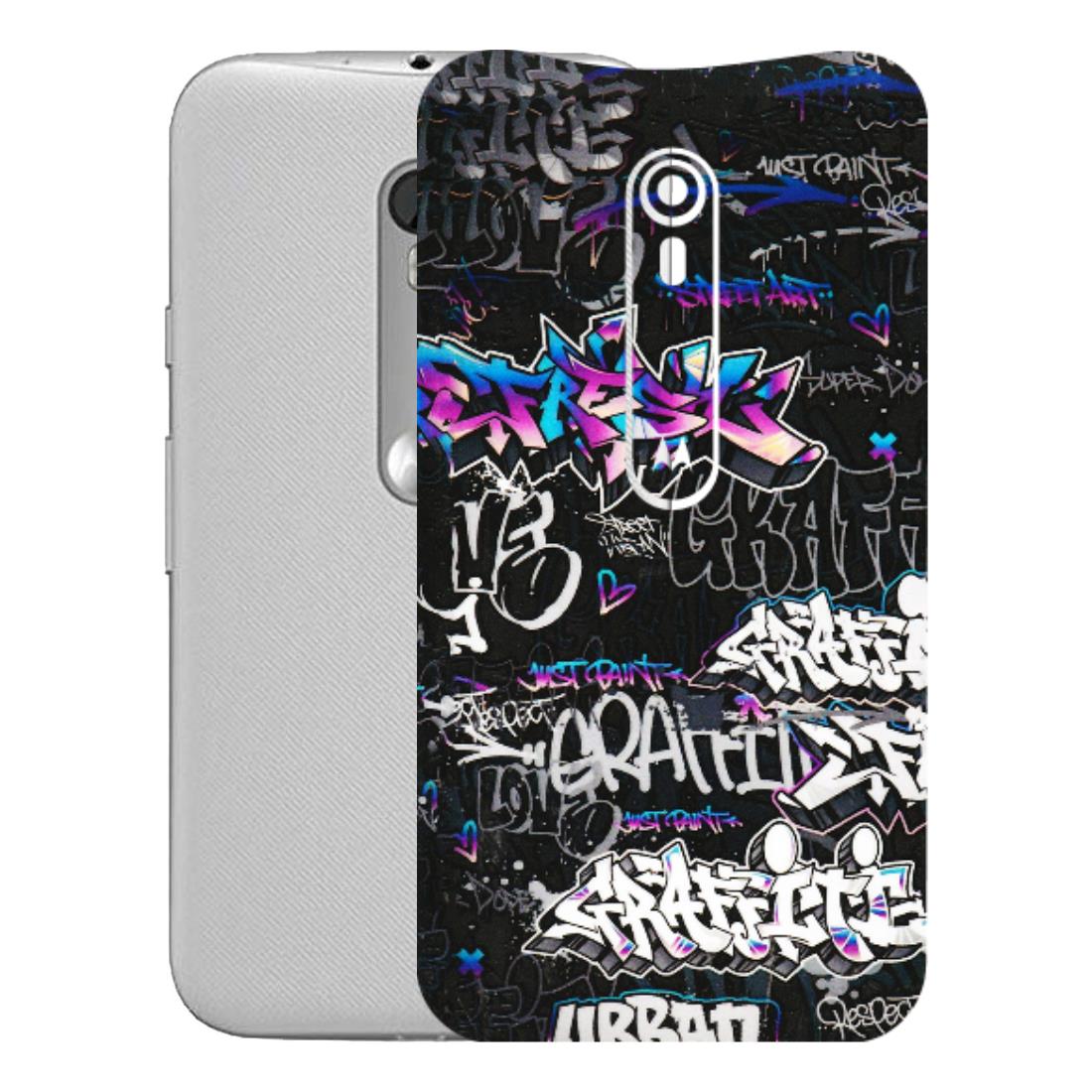 Motorola Phone Skins (All Models) - Graffiti Killer - 3D Embossed Finish (L-274) Motorola Moto G Turbo